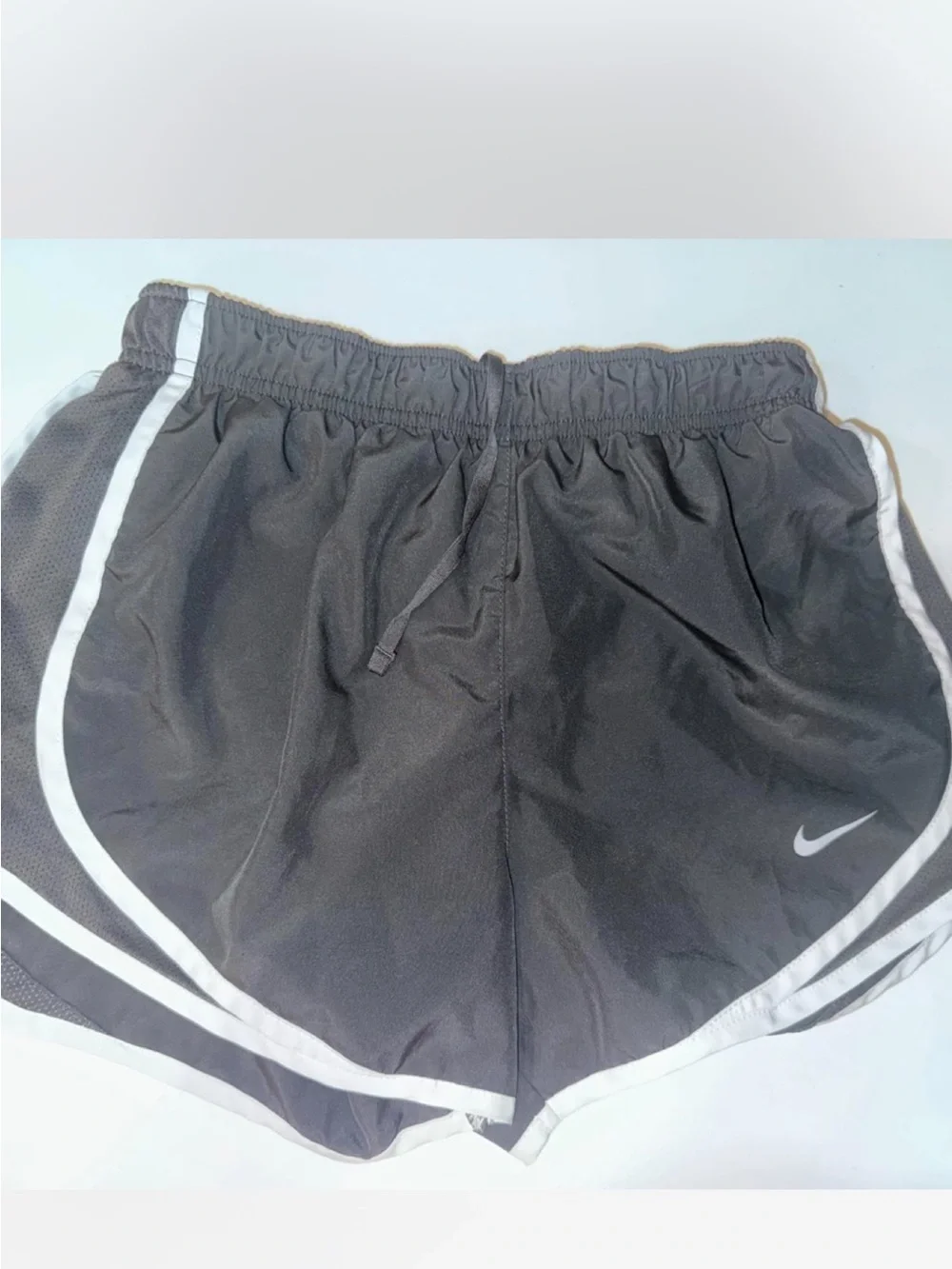 Nike Women's Black Athletic Shorts with White Trim